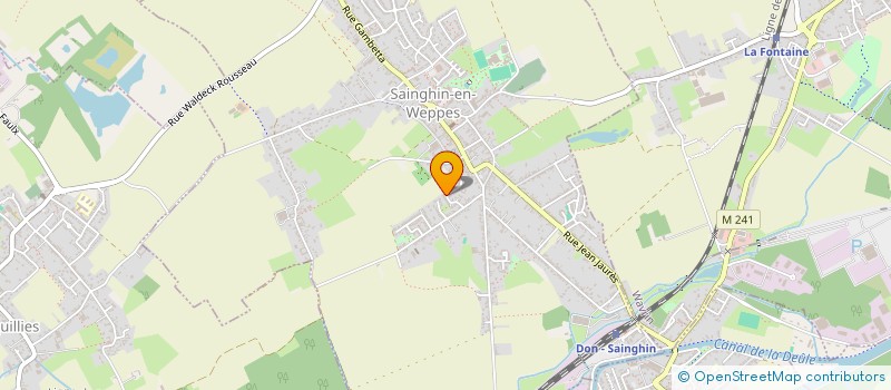 localisation de l'entreprise MONSIEUR AYMERIC MOSTAERT  SAINGHIN-EN-WEPPES