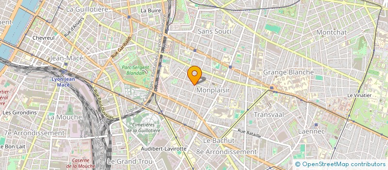 localisation de l'entreprise MONSIEUR AYMERIC NICOLET  LYON