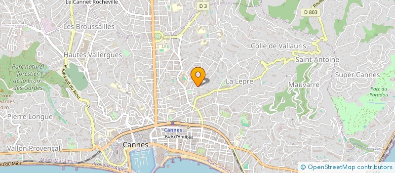 localisation de l'entreprise MONSIEUR AYMERIC NOEL à CANNES