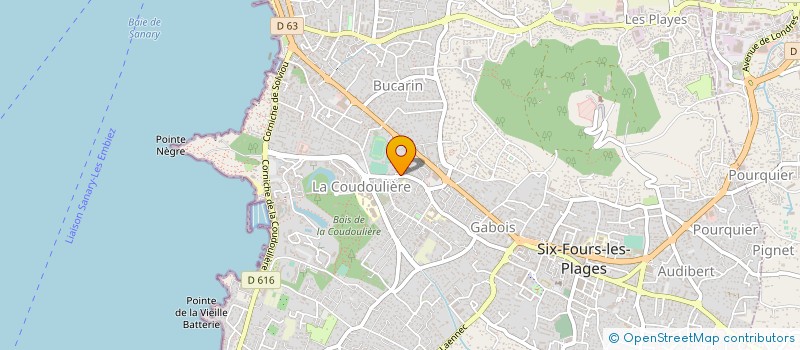 localisation de l'entreprise MONSIEUR AYMERIC NOMEZINE à SIX-FOURS-LES-PLAGES