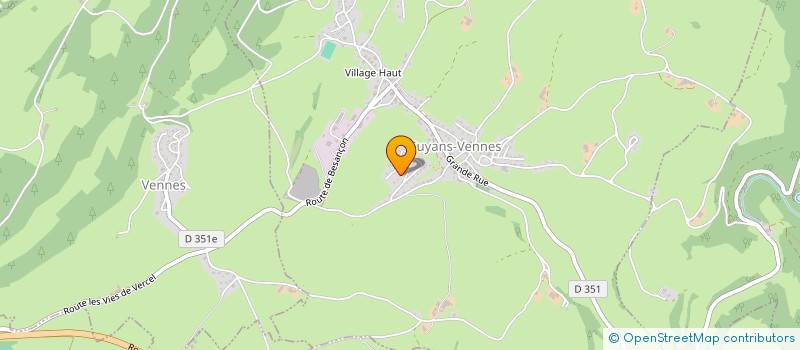 localisation de l'entreprise MONSIEUR AYMERIC OLLIN  GUYANS-VENNES