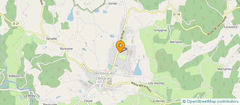 localisation de l'entreprise MONSIEUR AYMERIC PEMEANT à VERNOUX-EN-VIVARAIS