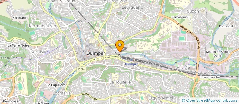 localisation de l'entreprise MONSIEUR AYMERIC PERROT à QUIMPER