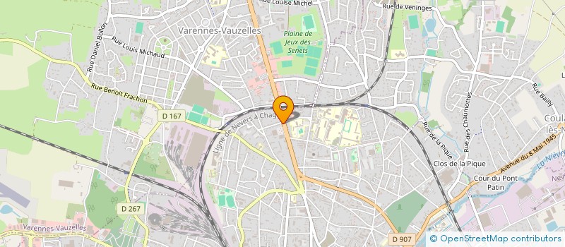 localisation de l'entreprise MONSIEUR AYMERIC PETITRENAUD à NEVERS