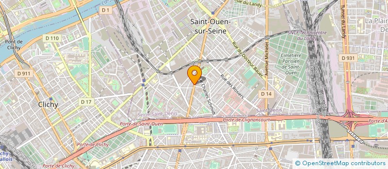 localisation de l'entreprise MONSIEUR AYMERIC PONCHUT à SAINT-OUEN-SUR-SEINE
