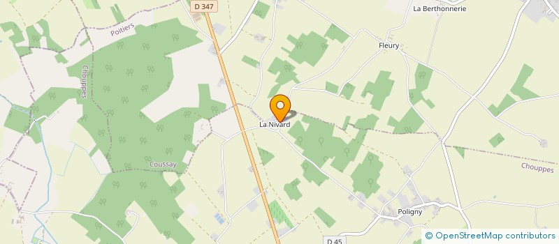 localisation de l'entreprise MONSIEUR AYMERIC POUZET  CHOUPPES