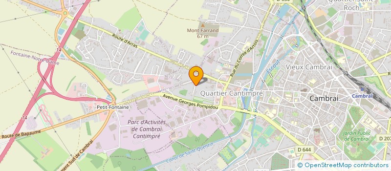 localisation de l'entreprise MONSIEUR AYMERIC QUIEN à CAMBRAI