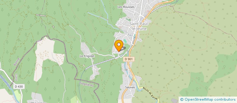 localisation de l'entreprise MONSIEUR AYMERIC RAPY  SAINT-PAUL-LE-JEUNE