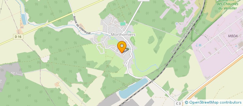 localisation de l'entreprise MONSIEUR AYMERIC REGNIER  MORTHOMIERS