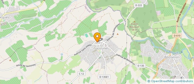 localisation de l'entreprise MONSIEUR AYMERIC RESCANIERE  SAUSSINES