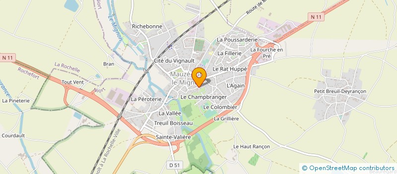 localisation de l'entreprise MONSIEUR AYMERIC RIOT à MAUZE-SUR-LE-MIGNON