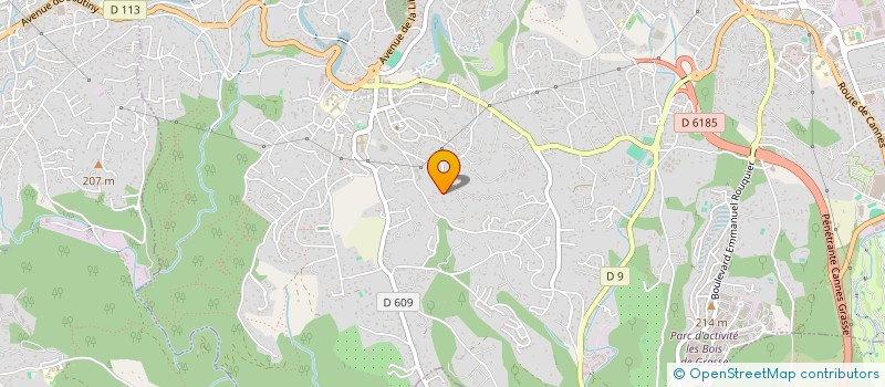 localisation de l'entreprise MONSIEUR AYMERIC RITZENTHALER à GRASSE