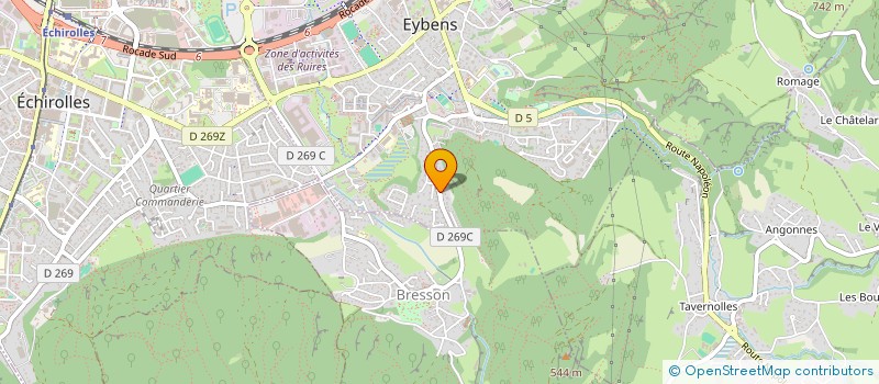 localisation de l'entreprise MONSIEUR AYMERIC SABATIER  EYBENS