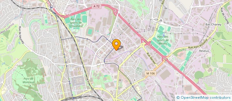 localisation de l'entreprise MONSIEUR AYMERIC SADOURNY  SAINT-ETIENNE