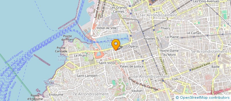 localisation de l'entreprise MONSIEUR AYMERIC SAGUI  MARSEILLE