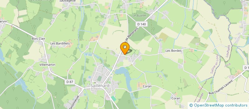 localisation de l'entreprise MONSIEUR AYMERIC SEBASTIEN CESTINI  SAILLENARD