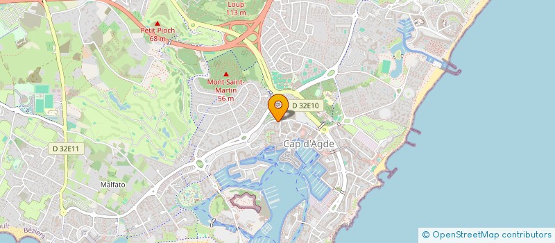 localisation de l'entreprise MONSIEUR AYMERIC SIMON  AGDE