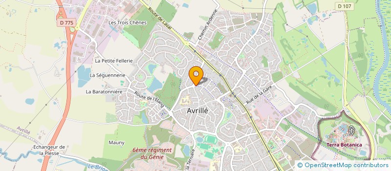 localisation de l'entreprise MONSIEUR AYMERIC SIRVEN  AVRILLE