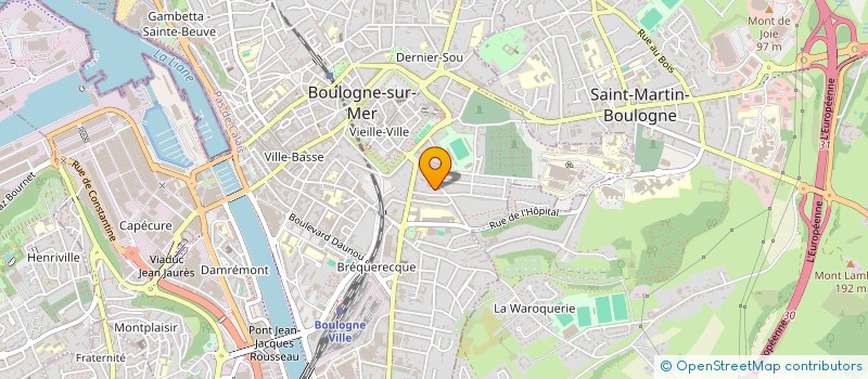 localisation de l'entreprise MONSIEUR AYMERIC SOMMERARD à BOULOGNE-SUR-MER