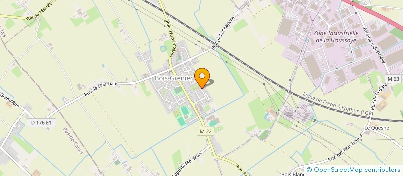 localisation de l'entreprise MONSIEUR AYMERIC TURBE  BOIS-GRENIER