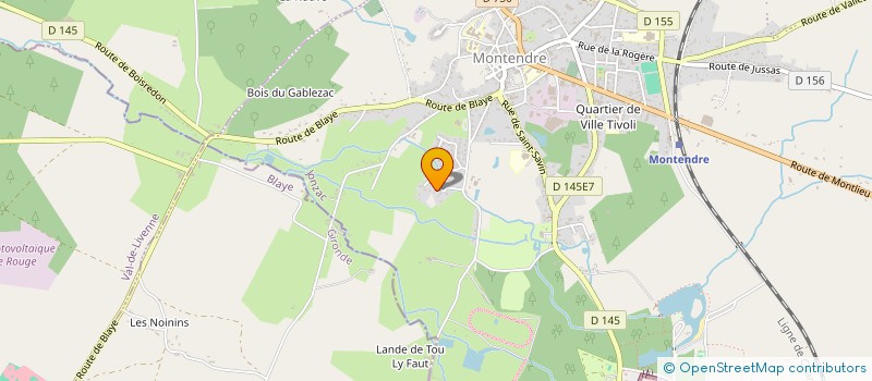 localisation de l'entreprise MONSIEUR AYMERIC TURPAUD  MONTENDRE