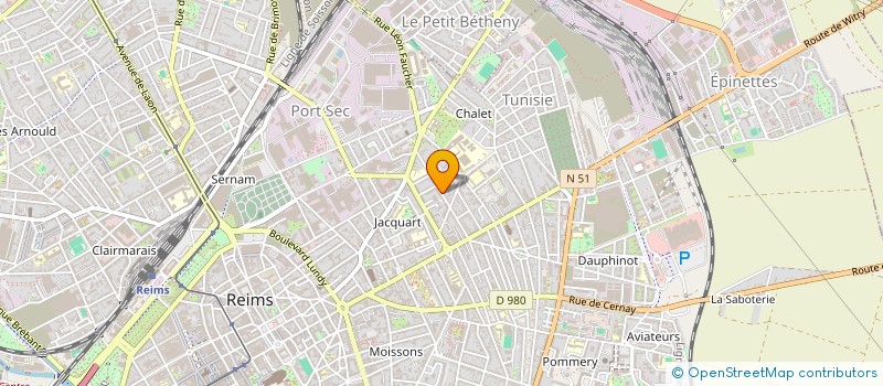 localisation de l'entreprise MONSIEUR AYMERIC VIGNAULT à REIMS