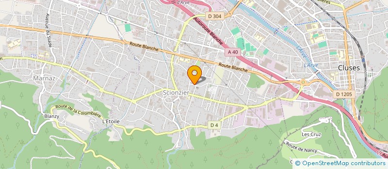 localisation de l'entreprise MONSIEUR AYMERIC VIOLLAND  SCIONZIER