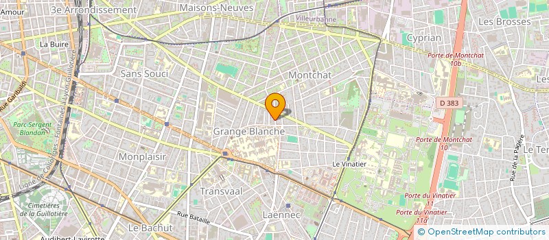 localisation de l'entreprise MONSIEUR AYMERIC VOLUT  LYON