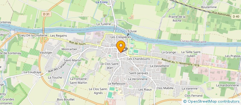 localisation de l'entreprise MONSIEUR AYMERIC ZAIDI  BLERE