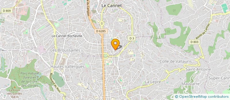 localisation de l'entreprise MONSIEUR AYMERIC ZUNQUIN à LE CANNET