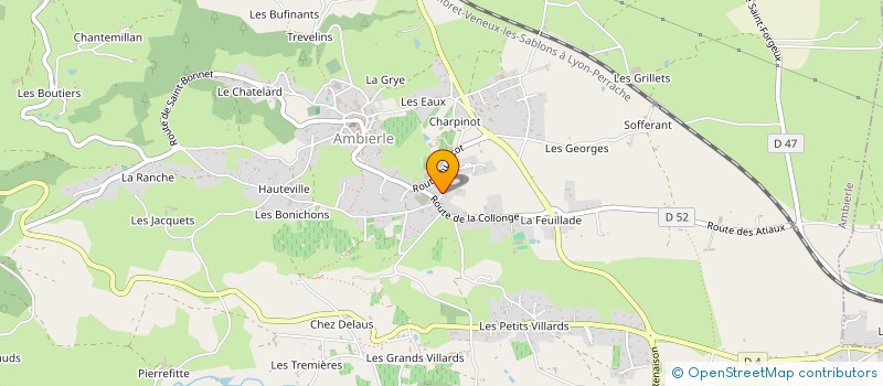 localisation de l'entreprise MONSIEUR AYMERICK DUBOST à AMBIERLE