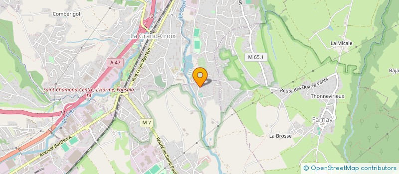 localisation de l'entreprise MONSIEUR AYMERICK JACQUET à SAINT-PAUL-EN-JAREZ