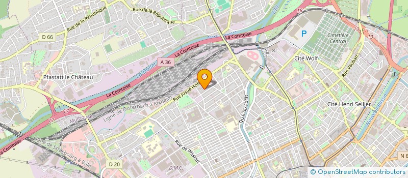 localisation de l'entreprise MONSIEUR AYMERICK PETERSEN  MULHOUSE