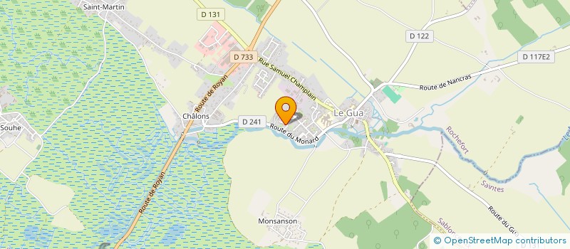 localisation de l'entreprise MONSIEUR AYMERICK SAUBION  LE GUA