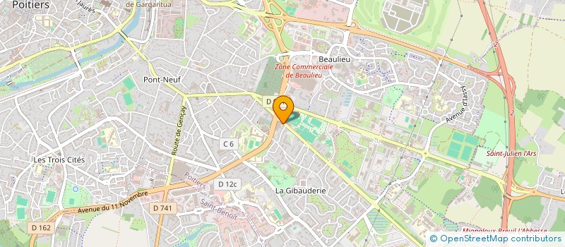 localisation de l'entreprise MONSIEUR AYMERICK TOGNI  POITIERS