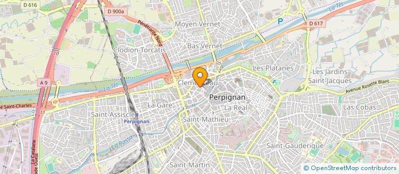 localisation de l'entreprise MONSIEUR AYMN RIZK  PERPIGNAN