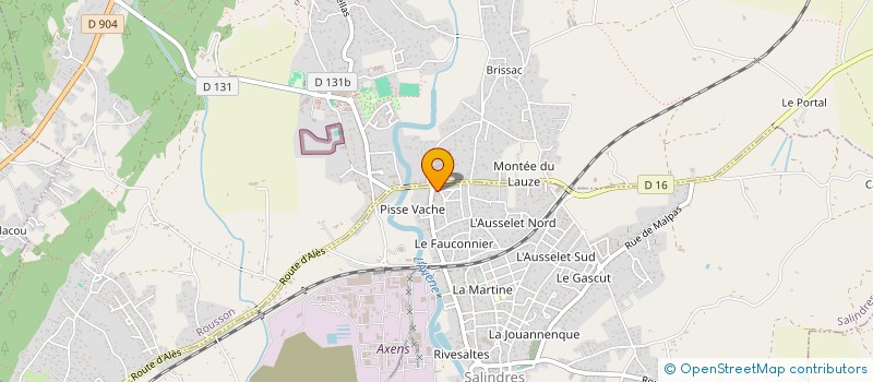 localisation de l'entreprise MONSIEUR AYMRIC CHAQUET  SALINDRES