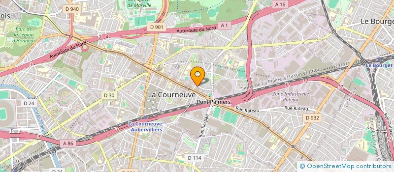 localisation de l'entreprise MONSIEUR AYOUB AHMADZAI à LA COURNEUVE