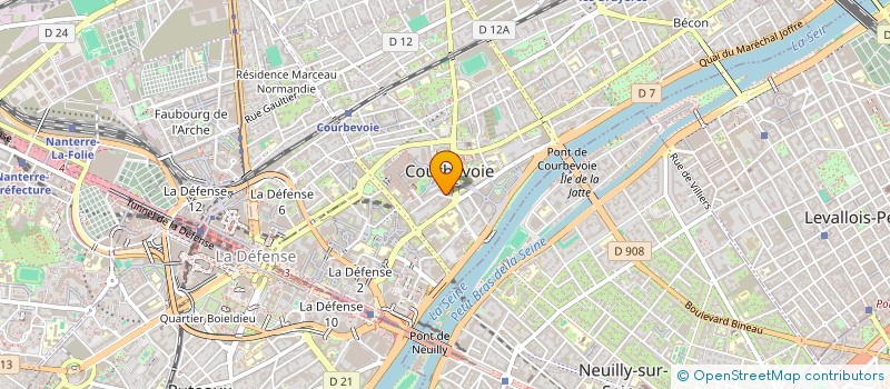 localisation de l'entreprise MONSIEUR AYOUB AYOUB DUSSAP à COURBEVOIE