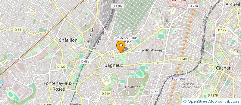 localisation de l'entreprise MONSIEUR AYOUB BADJOU  BAGNEUX