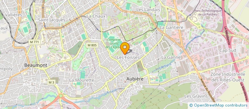 localisation de l'entreprise MONSIEUR AYOUB BAHEND  AUBIERE