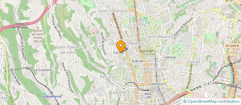 localisation de l'entreprise MONSIEUR AYOUB BECHARI à NICE