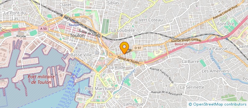 localisation de l'entreprise MONSIEUR AYOUB BELAID  TOULON