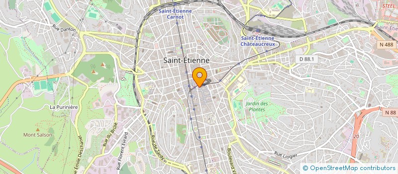 localisation de l'entreprise MONSIEUR AYOUB BENYAKHLEF  SAINT-ETIENNE