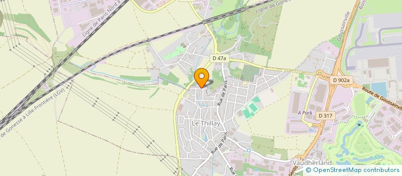 localisation de l'entreprise MONSIEUR AYOUB BOUABIZI  LE THILLAY