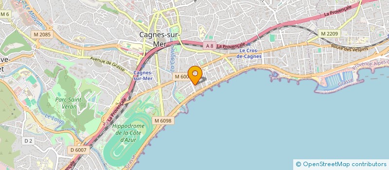 localisation de l'entreprise MONSIEUR AYOUB BOUCHKARA  CAGNES-SUR-MER