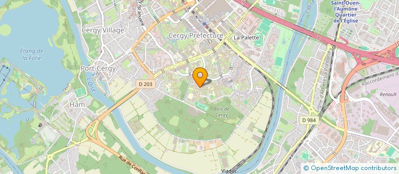 localisation de l'entreprise MONSIEUR AYOUB BOUIH  CERGY