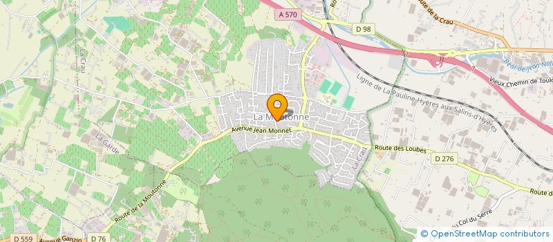 localisation de l'entreprise MONSIEUR AYOUB BOUJEMAOUI  LA CRAU