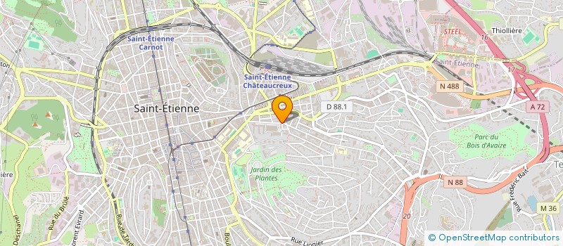 localisation de l'entreprise MONSIEUR AYOUB BOUMOUSSI  SAINT-ETIENNE