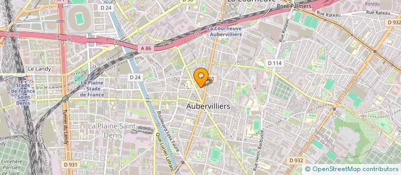 localisation de l'entreprise MONSIEUR AYOUB BOUTHANOUTE à AUBERVILLIERS
